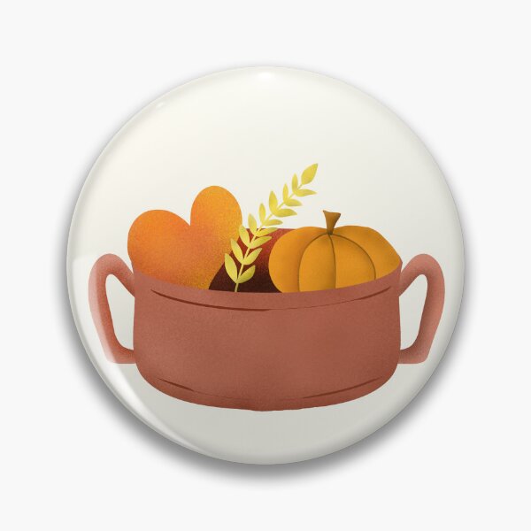Item preview, Cooking pot of love, wheat, and pumpkin cottagecore and hygge sticker pack by DozyJov designed and sold by DozyJov.