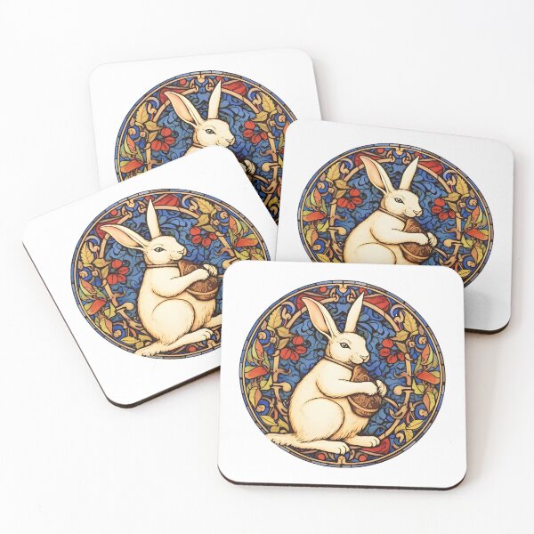 Item preview, Medieval Romanesque Rabbit - Enchanting Sticker designed and sold by UrsaStick.