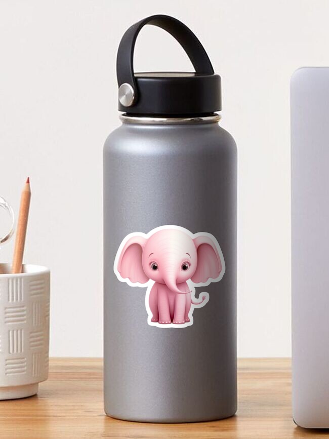 Sweet Pink Elephant Thermos Bottle