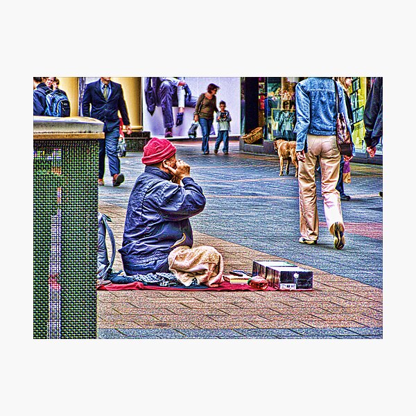 The Busker Photographic Print
