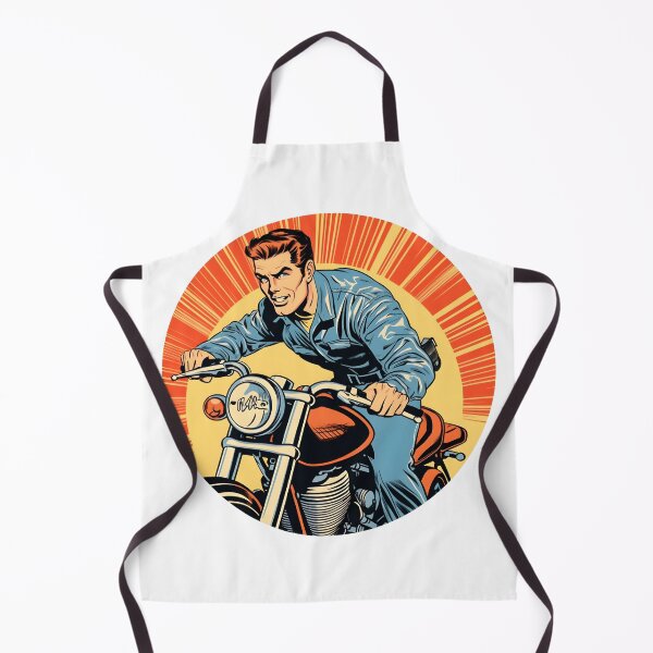 Artikelvorschau, Vintage Pop-Art-Motorradfahrt - Retro-Abenteueraufkleber entworfen und verkauft von UrsaStick.