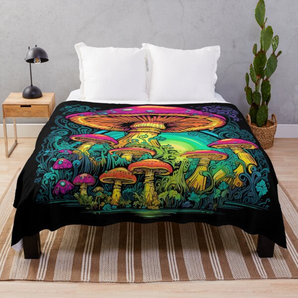 Item preview, Psychedelic Fungi Fantasia: Vibrant Mushroom Design Collection designed and sold by KaonDesign.