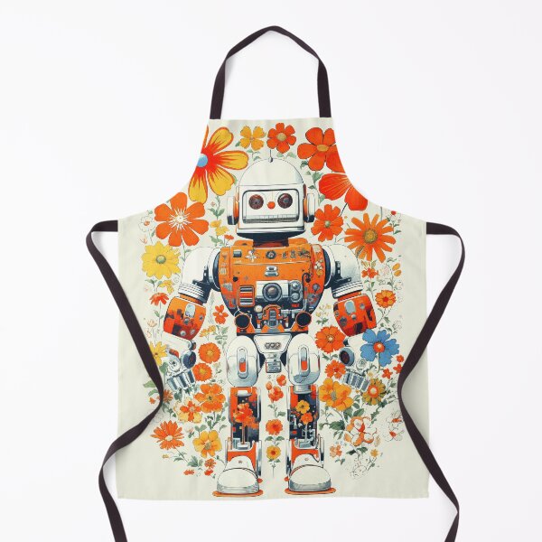 Item preview, Great flower power robot designed and sold by Robots-Retros.