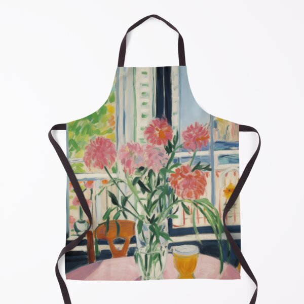 Item preview, Open Window with Flowers and Beer - Fauvist Interior Home painting designed and sold by PaletaLuminosa.