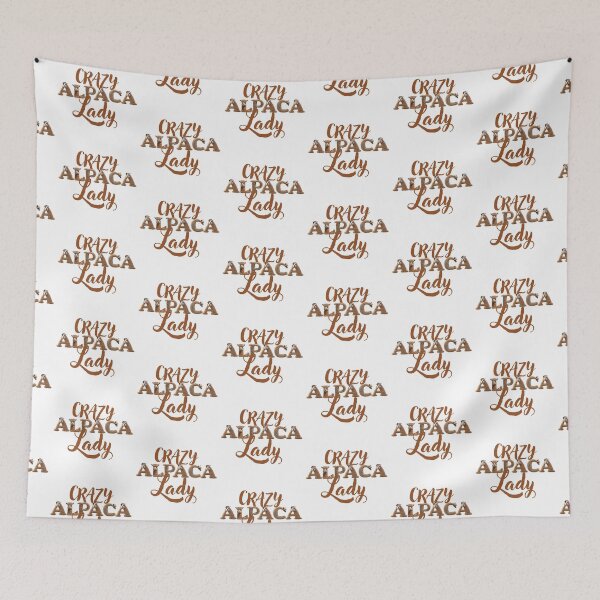 Artikelvorschau, Verrückte ALPACA-Dame (mit ALPACA-Buchstaben) entworfen und verkauft von jazzydevil.