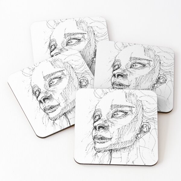 Item preview, Studies in Pen_Faces - 04 designed and sold by Luann Croucamp.