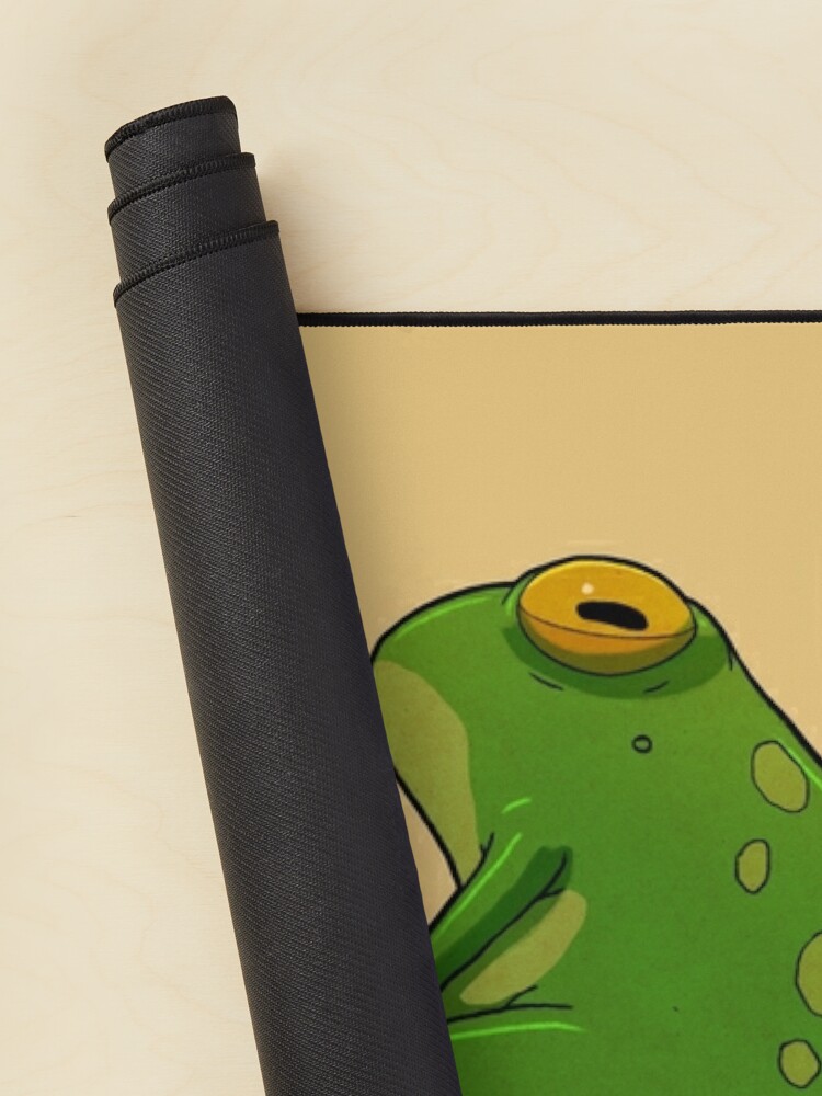 Mouse Pad, Grumpy Frog designed and sold by DingHuArt
