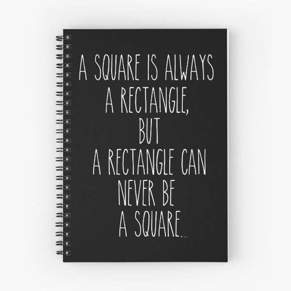 Item preview,  A square is always a rectangle, but a rectangle can never be a square- Fun Facts designed and sold by Mitch616Art.