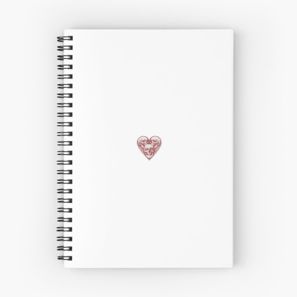 Aperçu de l'œuvre autocollant coeur crâne minimaliste créée et vendue par Kassade.
