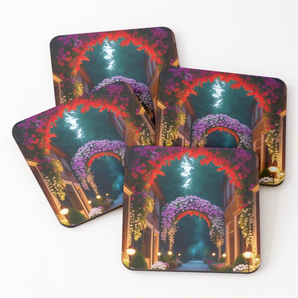 Item preview, Dreamy Forest Street Garden Arch - Beautiful Colors designed and sold by SassyClassyMe.