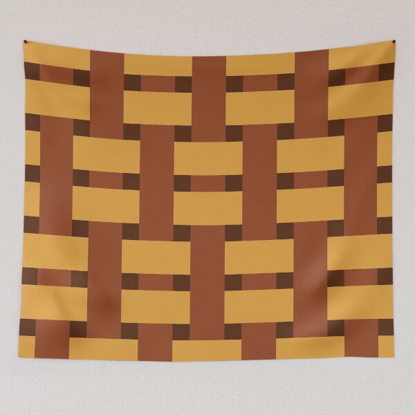 Item preview, Fabric Weave Types #06 - Warp Rib Weave Regular Pattern - Orange and Gold designed and sold by DesignCentrum.
