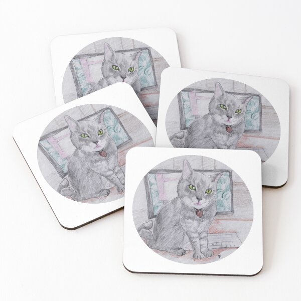 Item preview, WFH Kitty, Are we working yet? designed and sold by HelenDBVickers.