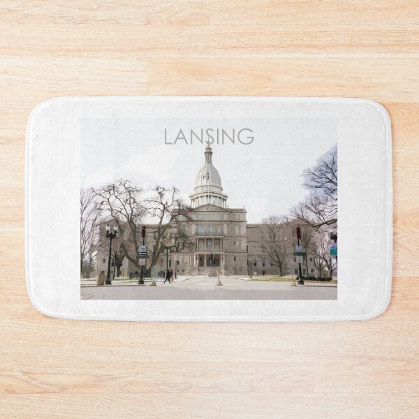 Item preview, Lansing, Michigan, USA, Print designed and sold by summattodraw.