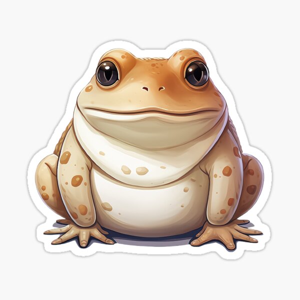 cute frog tower 3 little fat toads friends team fu' Sticker