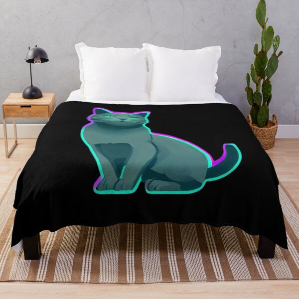 Aperçu de l'œuvre Amoureux des chats bleus russes Simple Retrowave Synthwave créée et vendue par Doctrine-Design.