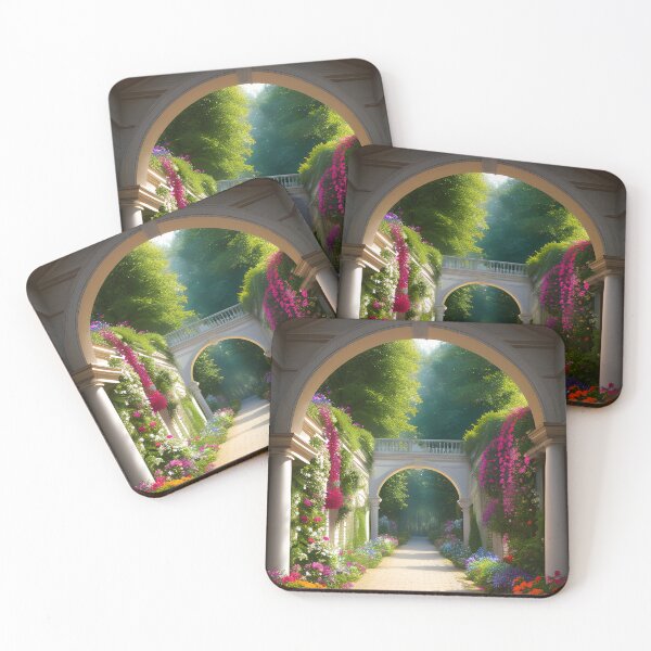 Item preview, Forest Street Garden Arch - Path with Flowers - Beautiful Colors designed and sold by SassyClassyMe.