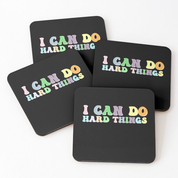 Item preview, I Can Do Hard Things - Retro Groovy Font Design designed and sold by DigitalByEb.