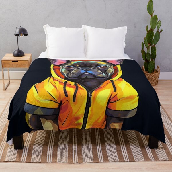 Item preview, French Bulldog in Yellow Raincoat designed and sold by ARTficiallyAnon.