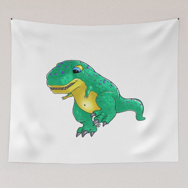 Item preview, cute mini dino rex green designed and sold by verdilak.