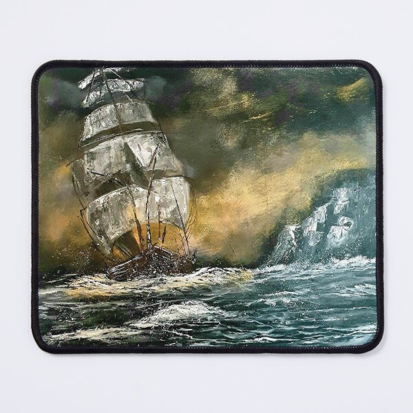 Item preview, retro ship designed and sold by Anchalee Montag.