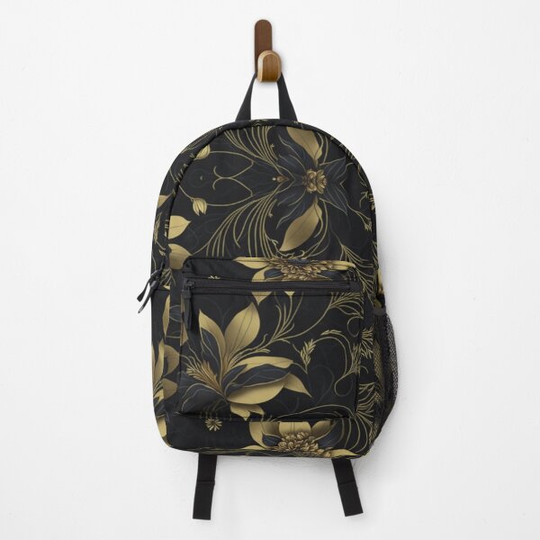 Item preview, flower black and gold pattern  designed and sold by Ahmed Graphic .