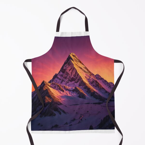 Item preview, A Majestic Mountain Peak Bathed in the Warm Hues of Alpenglow, as the Sun Sets Behind the Horizon, Ai Generated Art designed and sold by AiGens.