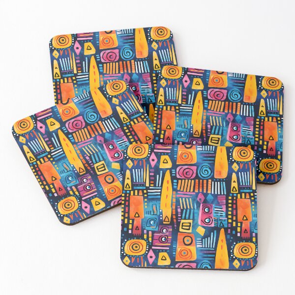 Item preview, Watercolour Abstract African Tribal Seamless Pattern designed and sold by PatternStudios.