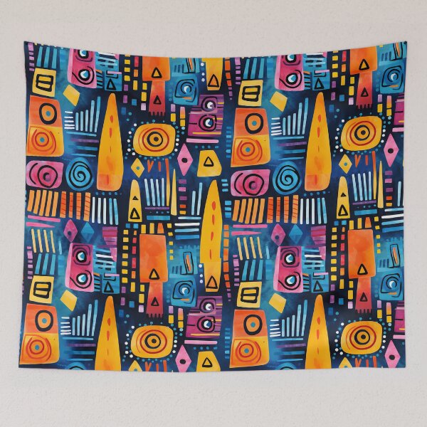Item preview, Watercolour Abstract African Tribal Seamless Pattern designed and sold by PatternStudios.