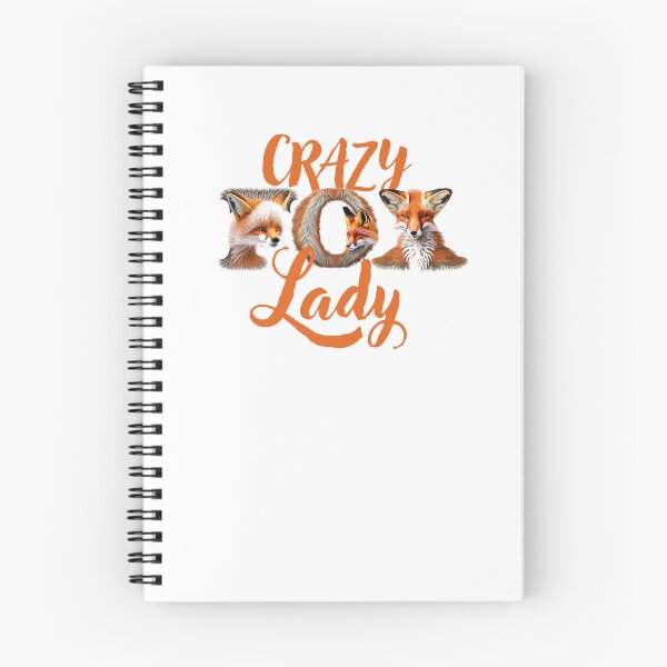 Item preview, Crazy FOX Lady (with Foxes in the letters) designed and sold by jazzydevil.