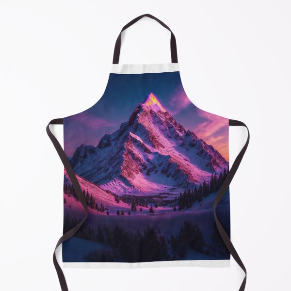 Item preview, A Breathtaking Mountain Vista with the Highest Peak Illuminated by the Vibrant Colors of Alpenglow, Ai Generated Art designed and sold by AiGens.