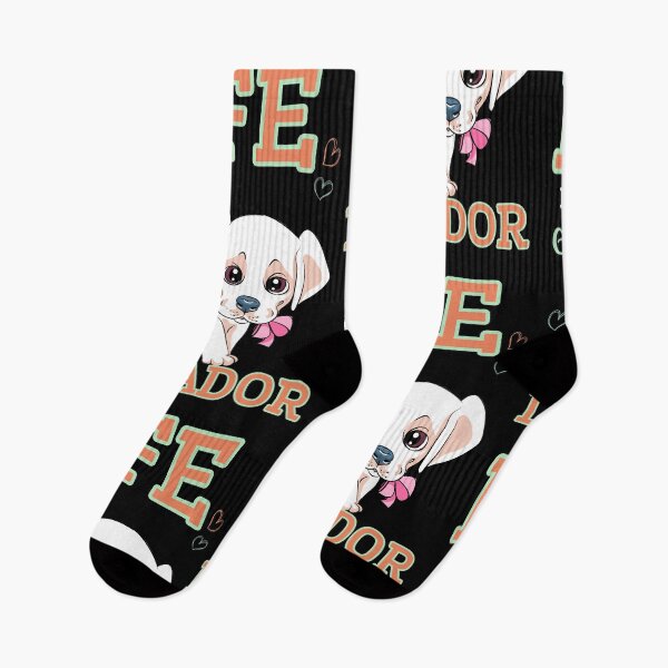 Item preview, Life Begins After Labrador colorful kawaii designed and sold by PupilLove.