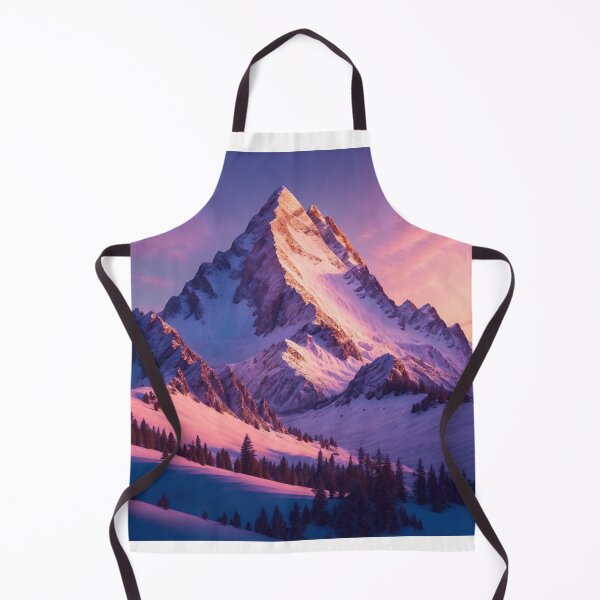 Item preview, A Serene Mountain Landscape with Soft Pink and Orange Hues Painting the Snow-Capped Peak during Alpenglow, Ai Generated Art designed and sold by AiGens.