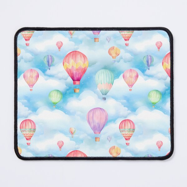 Artikelvorschau, Aquarell-Heißluftballons, nahtloses Muster entworfen und verkauft von PatternStudios.