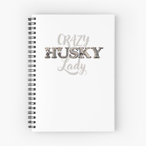 Item preview, Crazy HUSKY Lady (with huskies in the letters) designed and sold by jazzydevil.