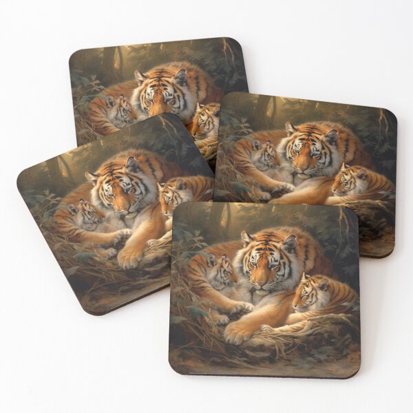 Item preview, Tiger with her cubs designed and sold by KostasCreations.