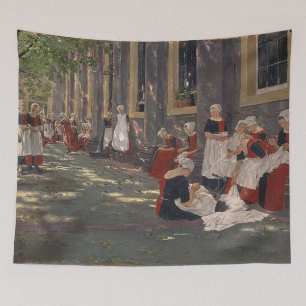 Item preview, Max Liebermann, Free Hour in the Amsterdam Orphanage designed and sold by Mauswohn.