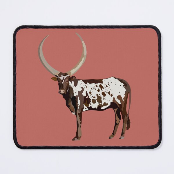 Item preview,  A is for Ankole Cattle,Ankole Cattle Artwork – Majestic African Longhorn Illustration and Livestock Design designed and sold by PrettylittlepastelUk.
