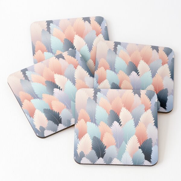 Item preview, Trendy light coloured leaf pattern designed and sold by Beso75.
