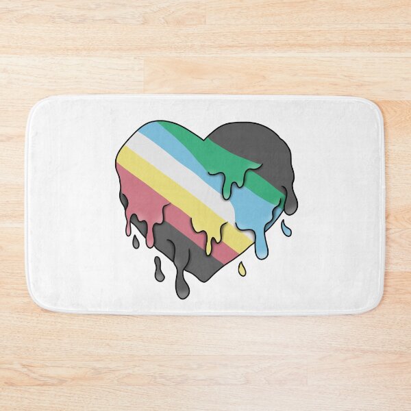 Item preview, Disability pride flag melting heart  designed and sold by Becky-Marie.