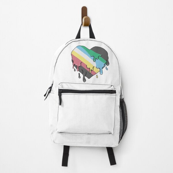 Item preview, Disability pride flag melting heart  designed and sold by Becky-Marie.