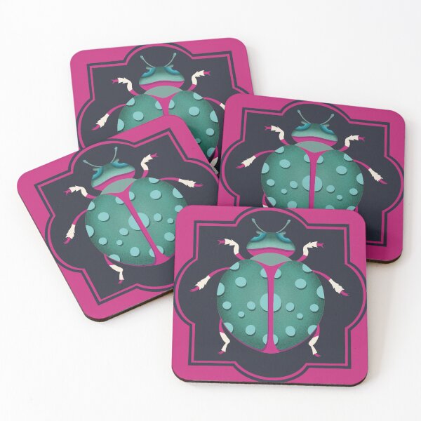 Item preview, green lady bird designed and sold by istolar Pattern design & illustration.