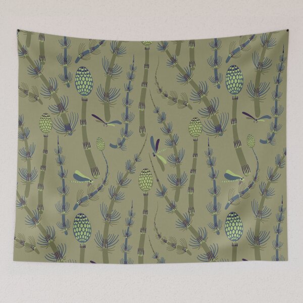 Item preview, Forest horsetail and dragonfly  designed and sold by seredovandesign.