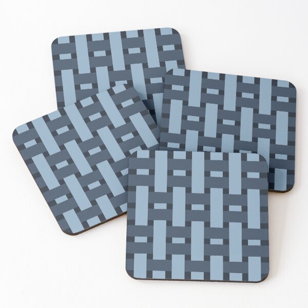 Item preview, Fabric Weave Types #06 - Warp Rib Weave Regular Pattern - Sophisticated Blue designed and sold by DesignCentrum.