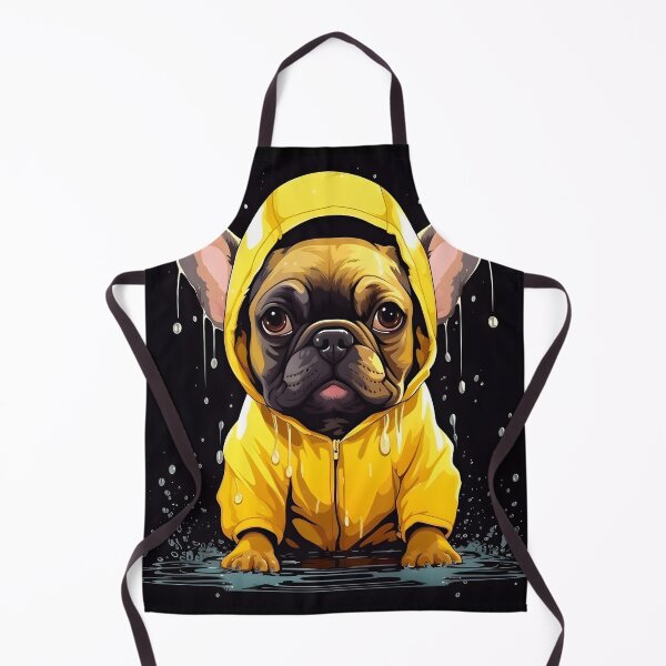Item preview, French Bulldog in Yellow Raincoat designed and sold by ARTficiallyAnon.