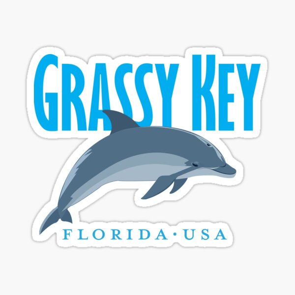 Item preview, Grassy Key Florida Dolphin Design designed and sold by Futurebeachbum.