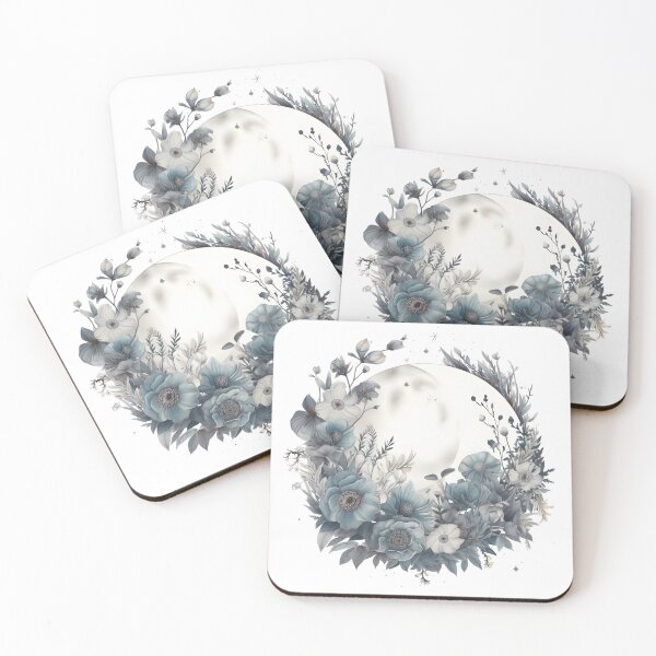 Item preview, Enchanting Whimsy Floral Moon Motif Illustration, Celestial Magic designed and sold by ShreyaaArts.