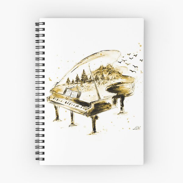 Item preview, Piano, watercolor designed and sold by Luba-Ost.