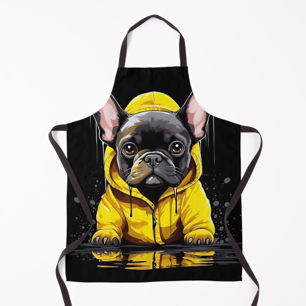 Item preview, French Bulldog in Yellow Raincoat designed and sold by ARTficiallyAnon.