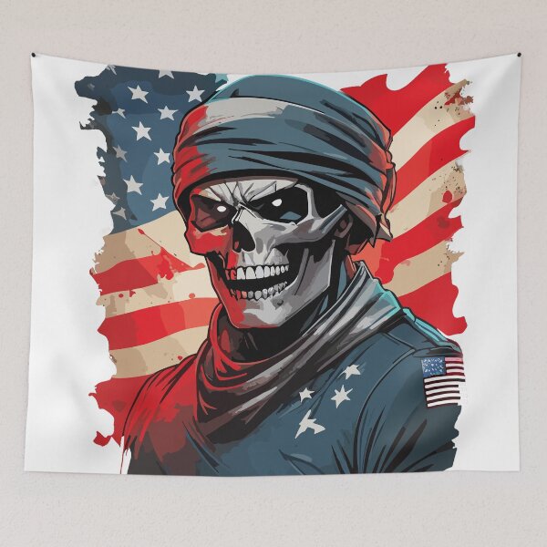 Item preview, Skull Hero Soldier Wide Smile designed and sold by SkullTroops.