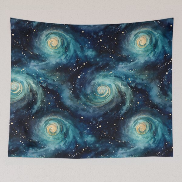 Item preview, Watercolour Galaxy Swirl Seamless Pattern designed and sold by PatternStudios.